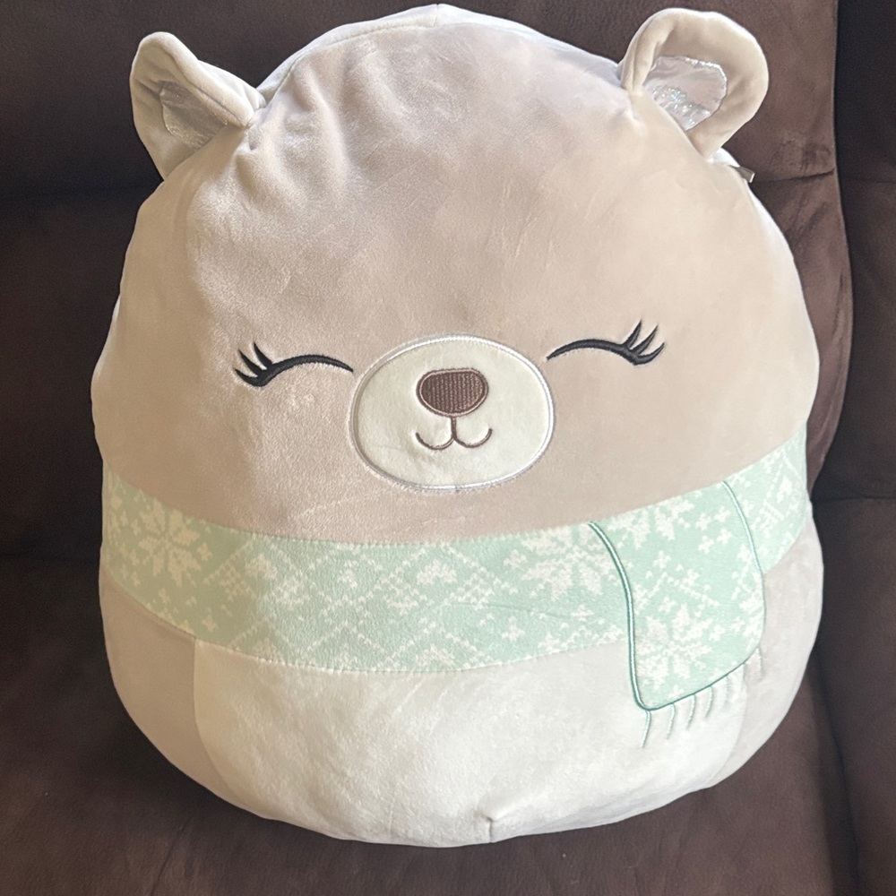 Squishmallows Tan and Mint Stuffed Animal